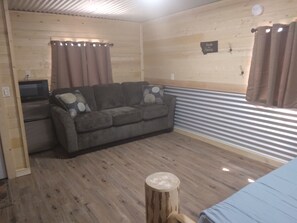 Deluxe Cabin, Accessible | Memory foam beds, individually furnished, laptop workspace - Glacier Acres Guest Ranch (Columbia Falls)