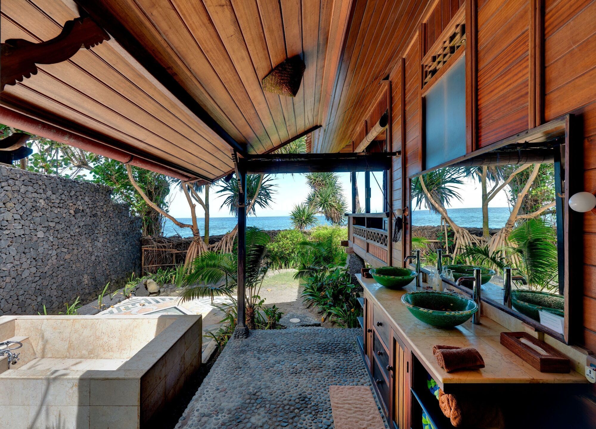 Blick von der Unterkunft