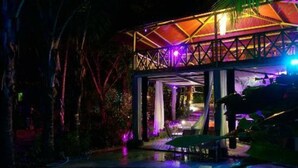 Front of property – evening/night - La Tropicale (Puerto Carrillo)