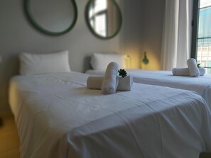 1 bedroom, iron/ironing board, Internet, bed sheets