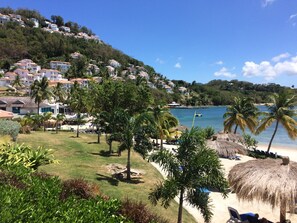 ビーチ、サンラウンジャー、ビーチタオル