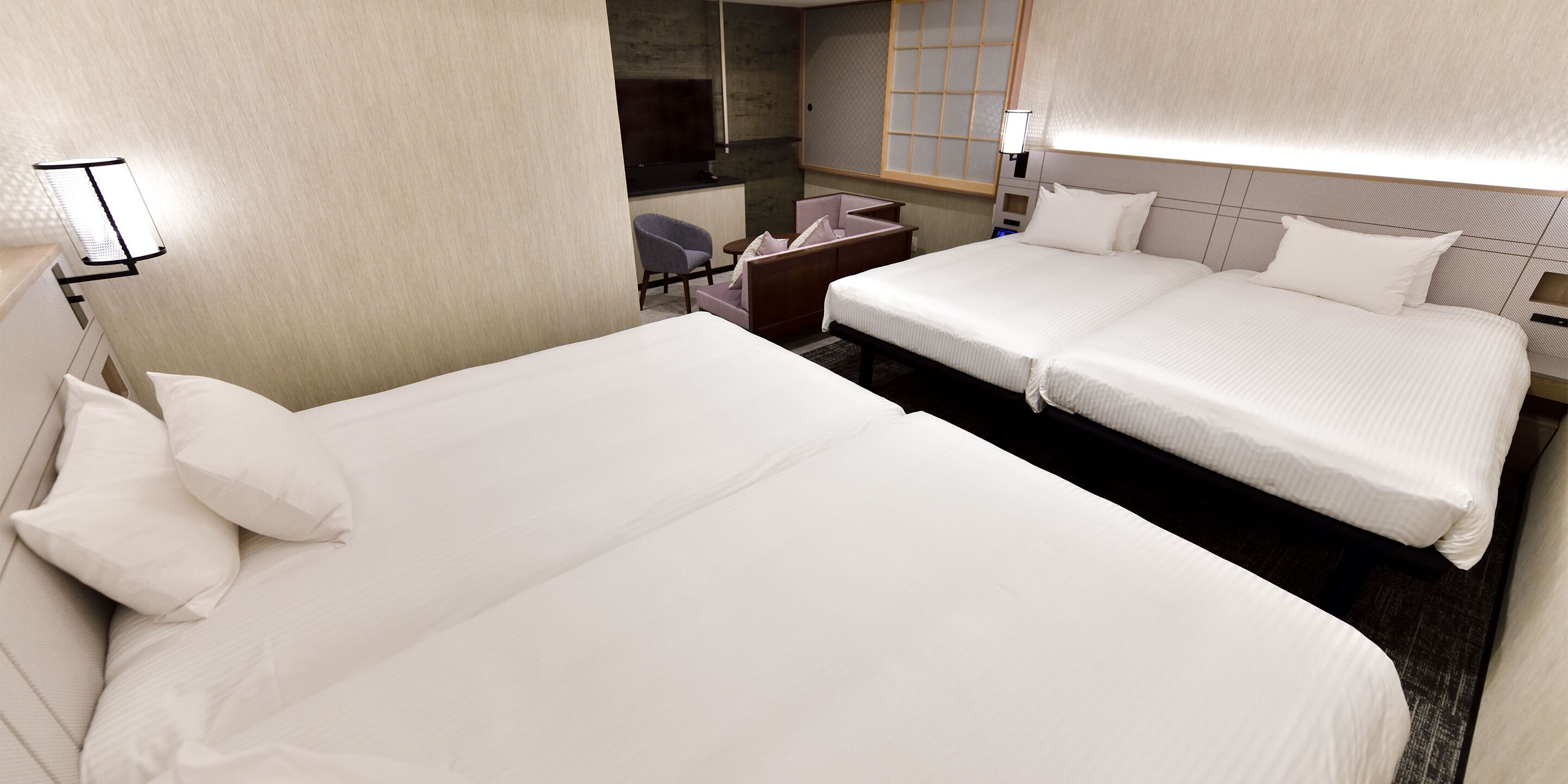deluxe fourth room non smoking | in-room safe, desk, blackout curtains, iron/ironing board