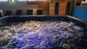 Sauna, hot tub, steam room