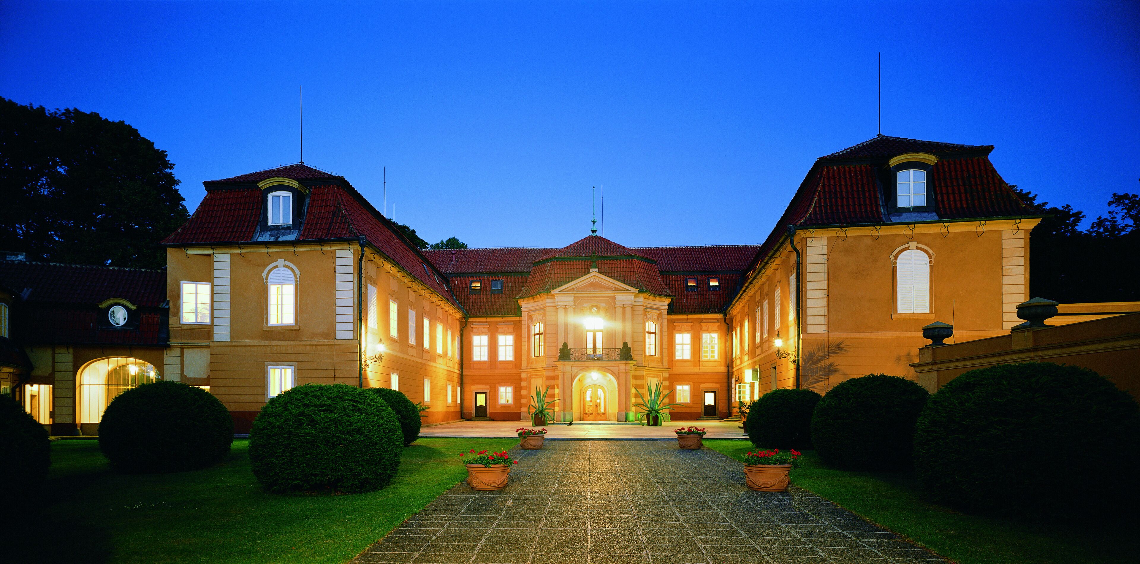 front of property – evening/night