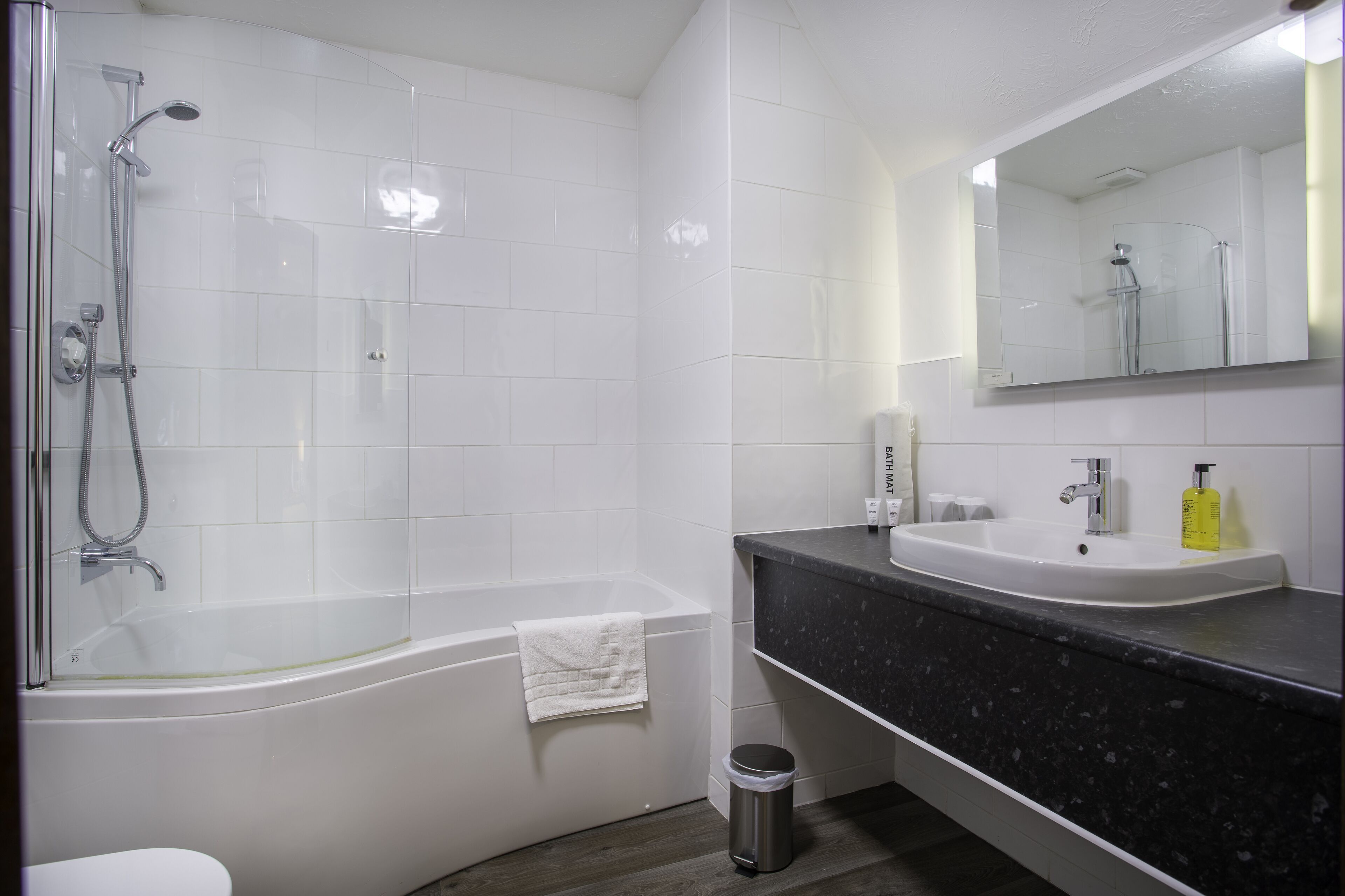 Bathroom | Free toiletries, hair dryer, bathrobes, slippers