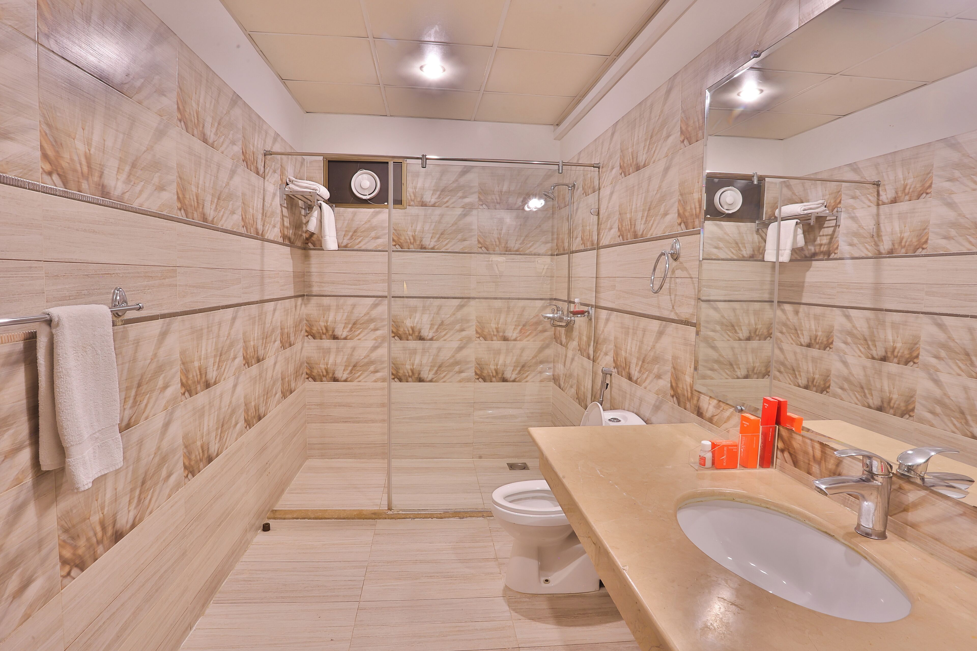 Deluxe Double Room | Bathroom | Shower, free toiletries, hair dryer, bathrobes