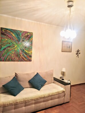 Apartment | Living area | Flat-screen TV - Athenian Coast Voula Aqua Sea View (Vari-Voula-Vouliagmeni)