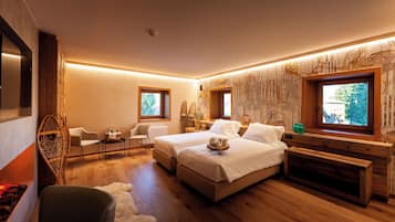 Junior-suite (Deluxe) | 1 soveværelse, dundyner, minibar, pengeskab på værelset