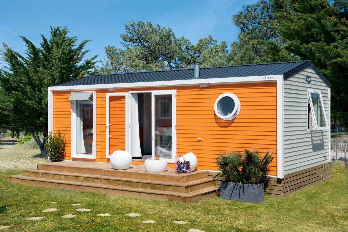 Mobile Unterkunft, 2 Schlafzimmer | Terrasse/Patio