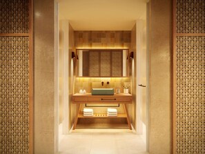 Articles de toilette de luxe, sĂšche-cheveux, peignoirs, chaussons