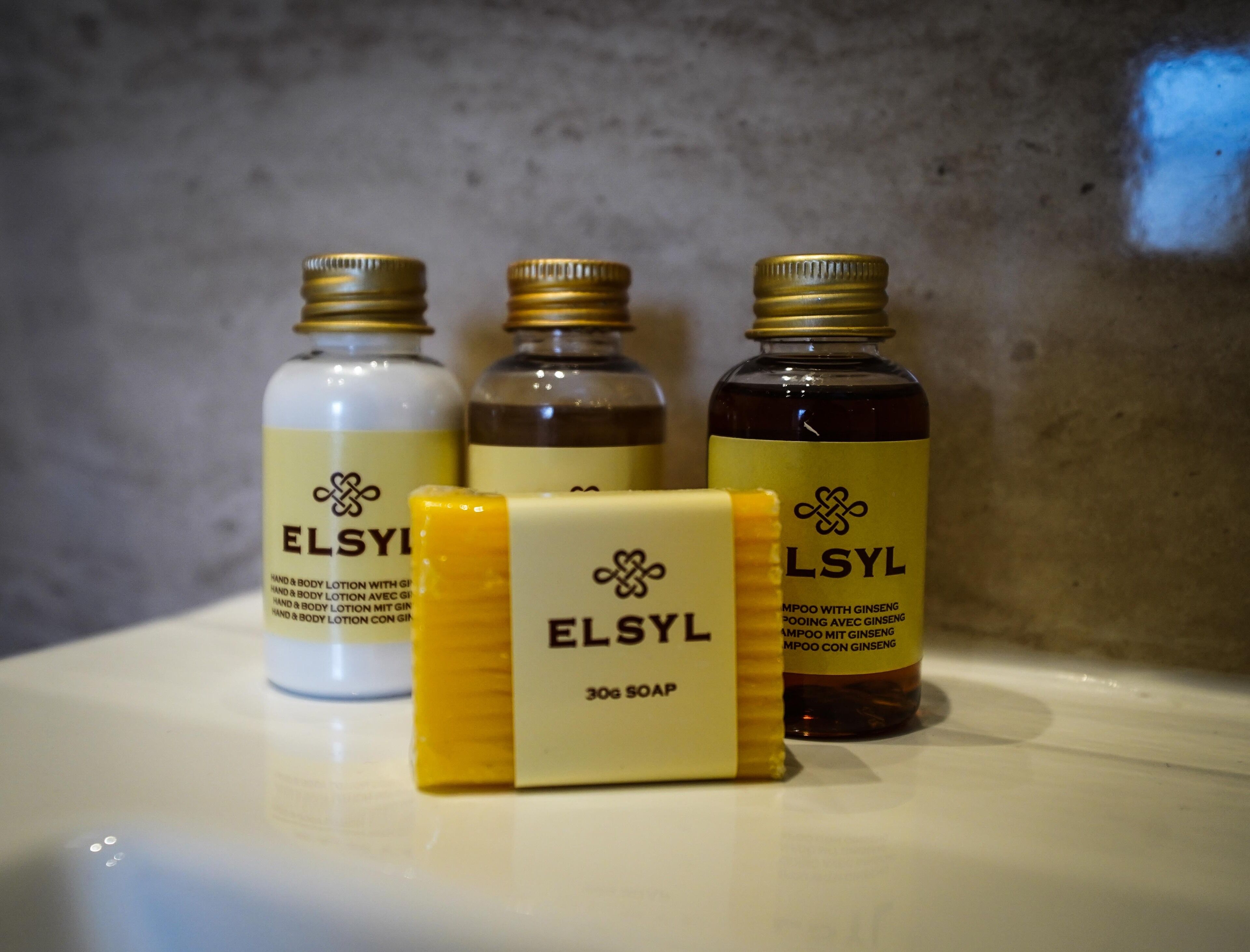 free toiletries, hair dryer, towels, soap