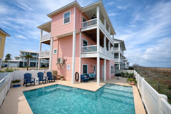 A heated pool