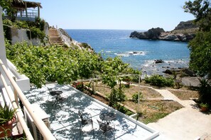 Twin Room, 2 Single Beds, Sea View (Veranda) | Exterior - Agios Pavlos Hotel (Agios Vasileios)