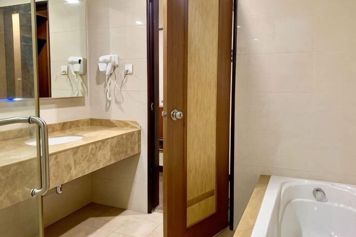 Bathroom | Hair dryer, bathrobes, bidet, towels