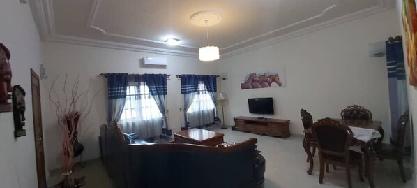 Apartment, 2 Bedrooms | Living area - yollande fidjrosse Apparts (Cotonou)