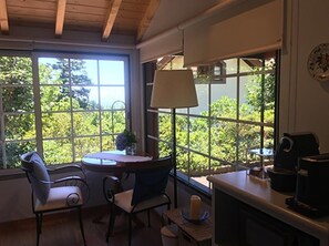 Vue depuis lâhĂ©bergement