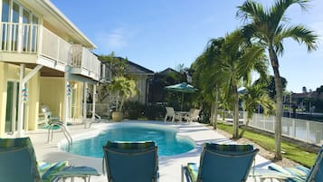 Piscine extérieure, piscine chauffée