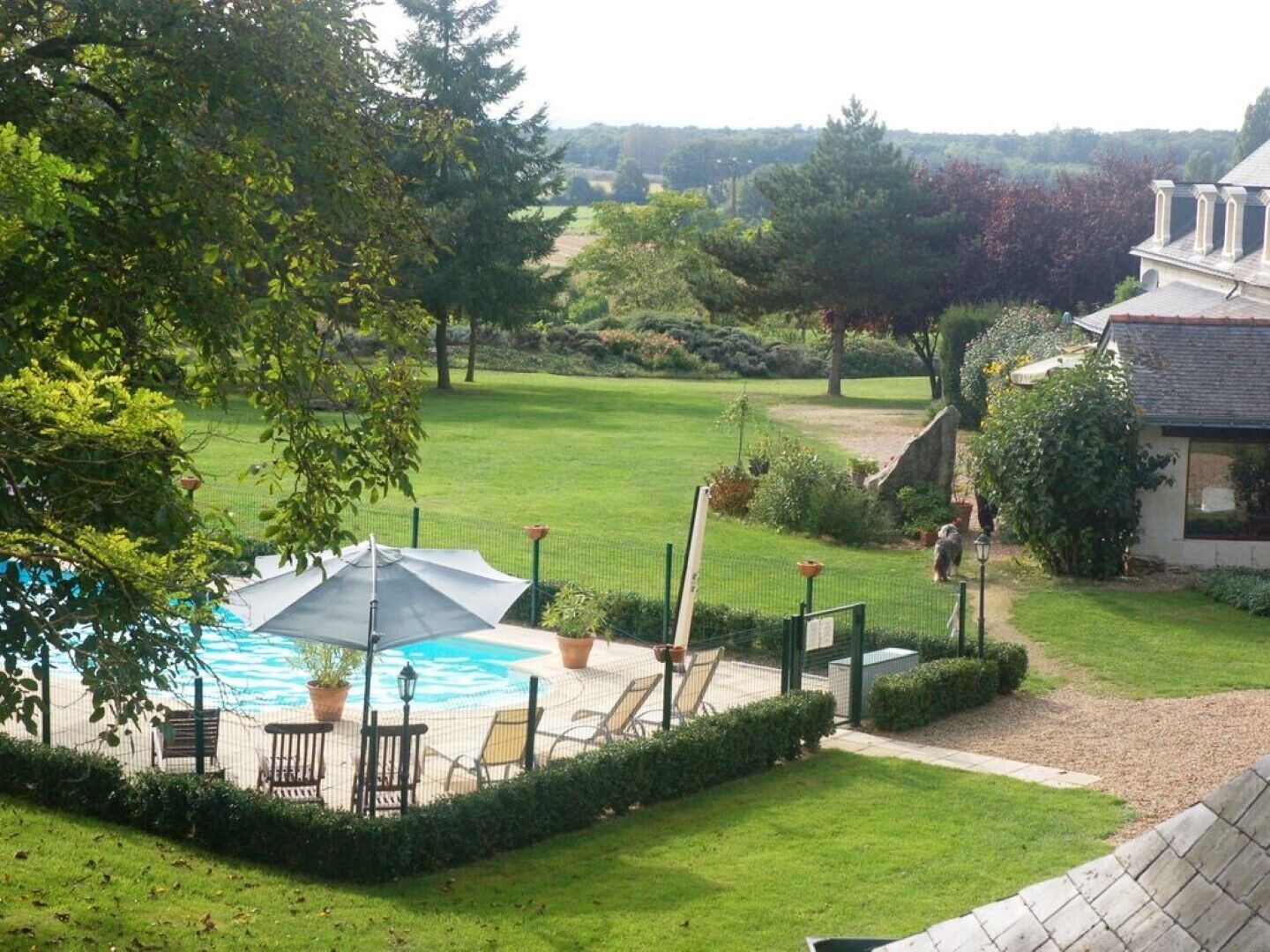 Piscine extérieure, piscine chauffée