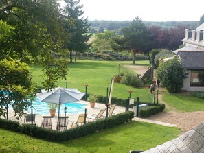 Piscine extérieure, piscine chauffée