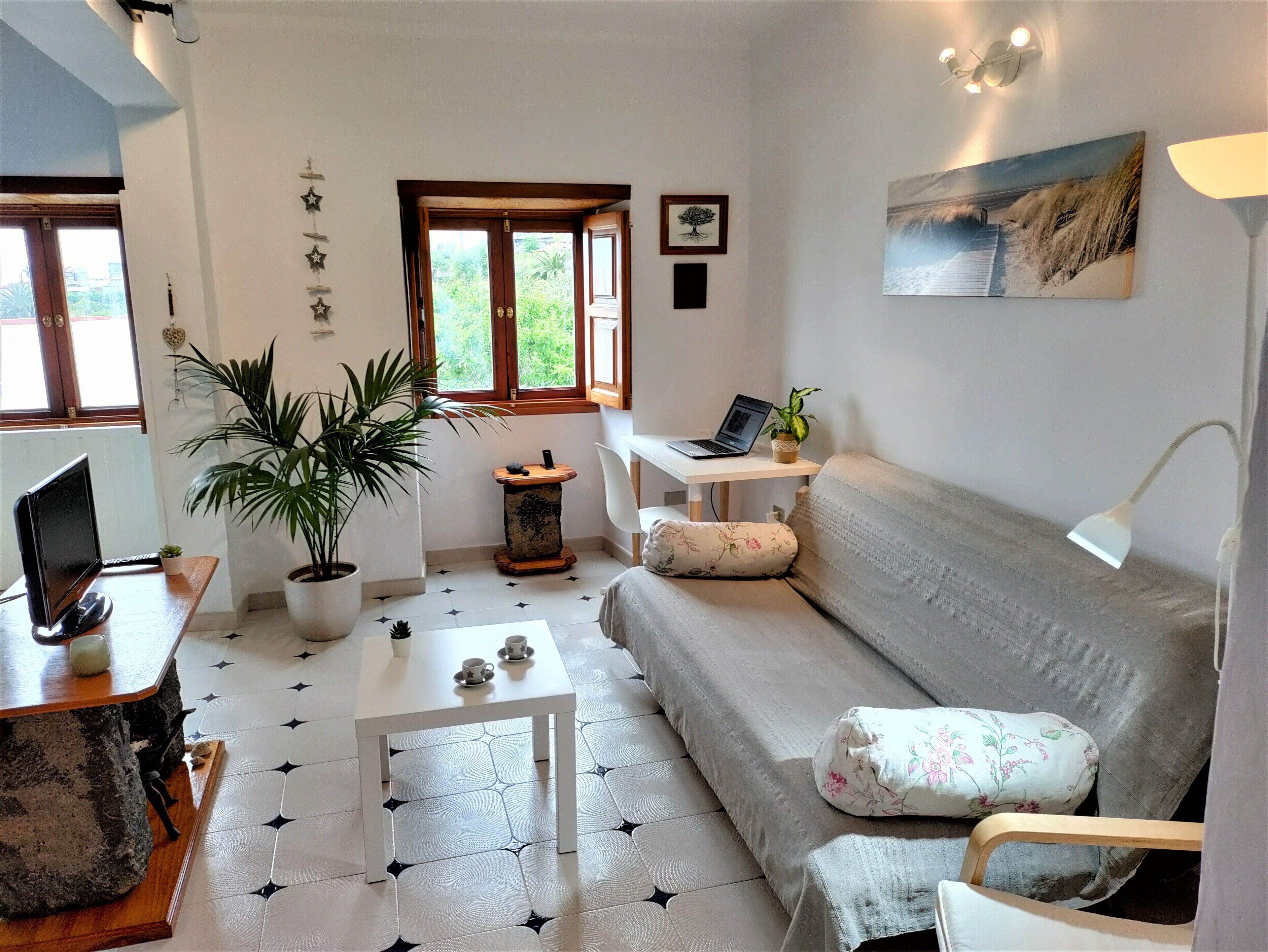 Een televisie en boeken