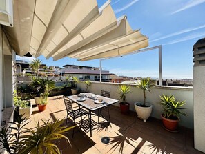 Outdoor dining - Llevant CostaBravaSi - Terrace, views, AC (Sant Feliu de Guíxols)