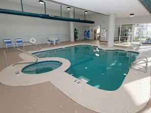 Indoor pool, a heated pool