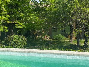 Outdoor pool - Colonzelle drome provençale mas with swimming pool rental from saturday to saturday (Colonzelle)