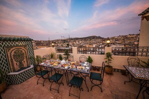 Outdoor dining - riad ouliya fes morrocco (Fes)