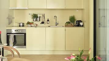 Refrigerador, horno, placa de cocina, lavavajillas