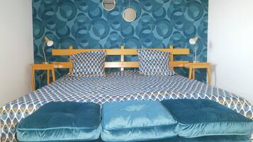 3 habitaciones, tabla de planchar con plancha y wifi gratis