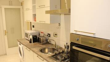 Oven, stovetop, dishwasher, espresso maker