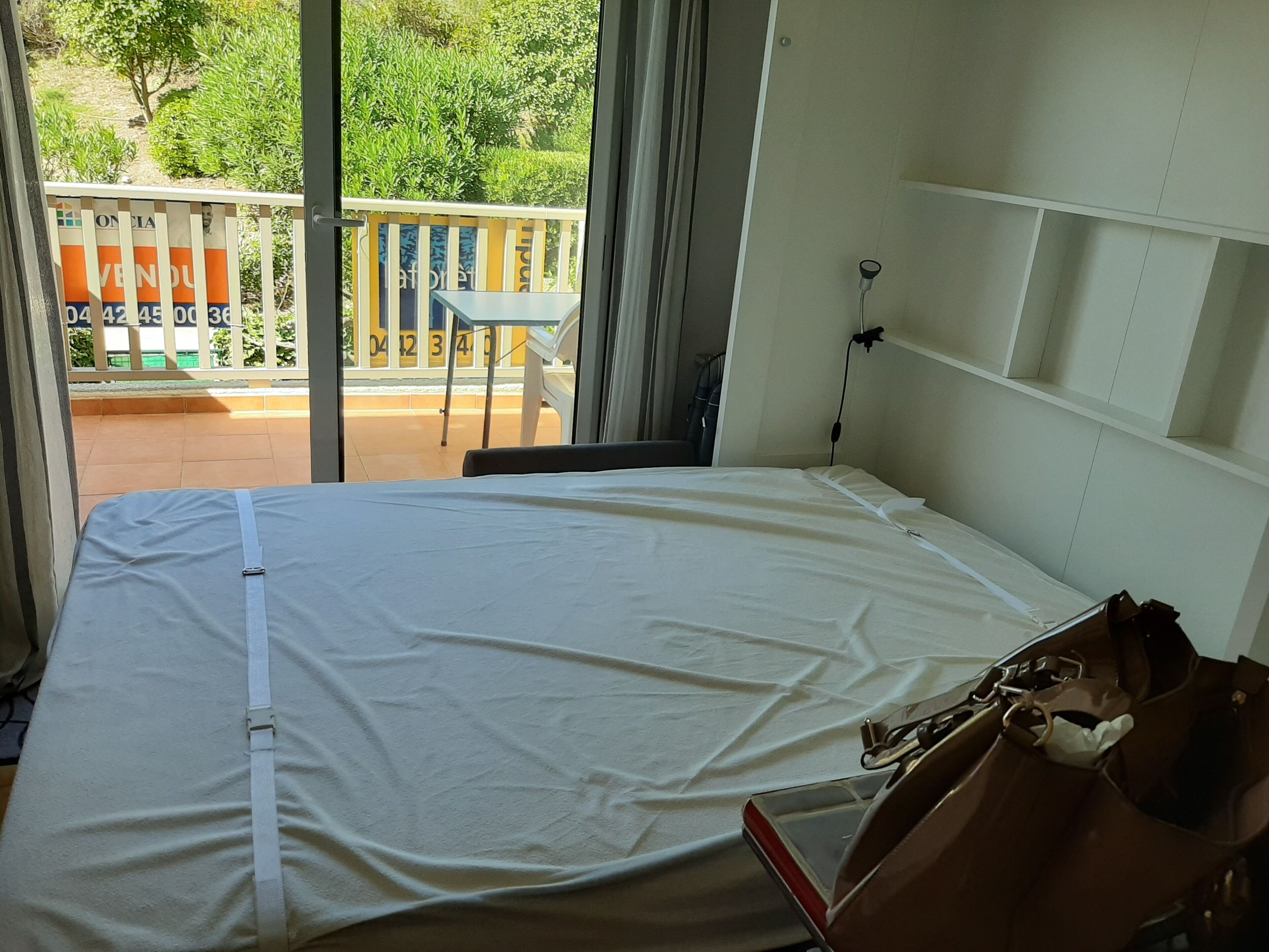 1 bedroom, iron/ironing board, travel cot, bed sheets