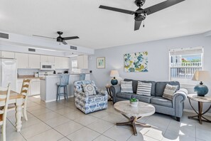 TV, DVD player, books, music library - Sand Isle II B—Gulf-Front Escape w/ Pool, Balcony, & Walkable Dining in Indian Rocks (Indian Rocks Beach)