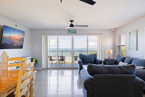 TV, DVD-spiller, bøker og musikkbibliotek