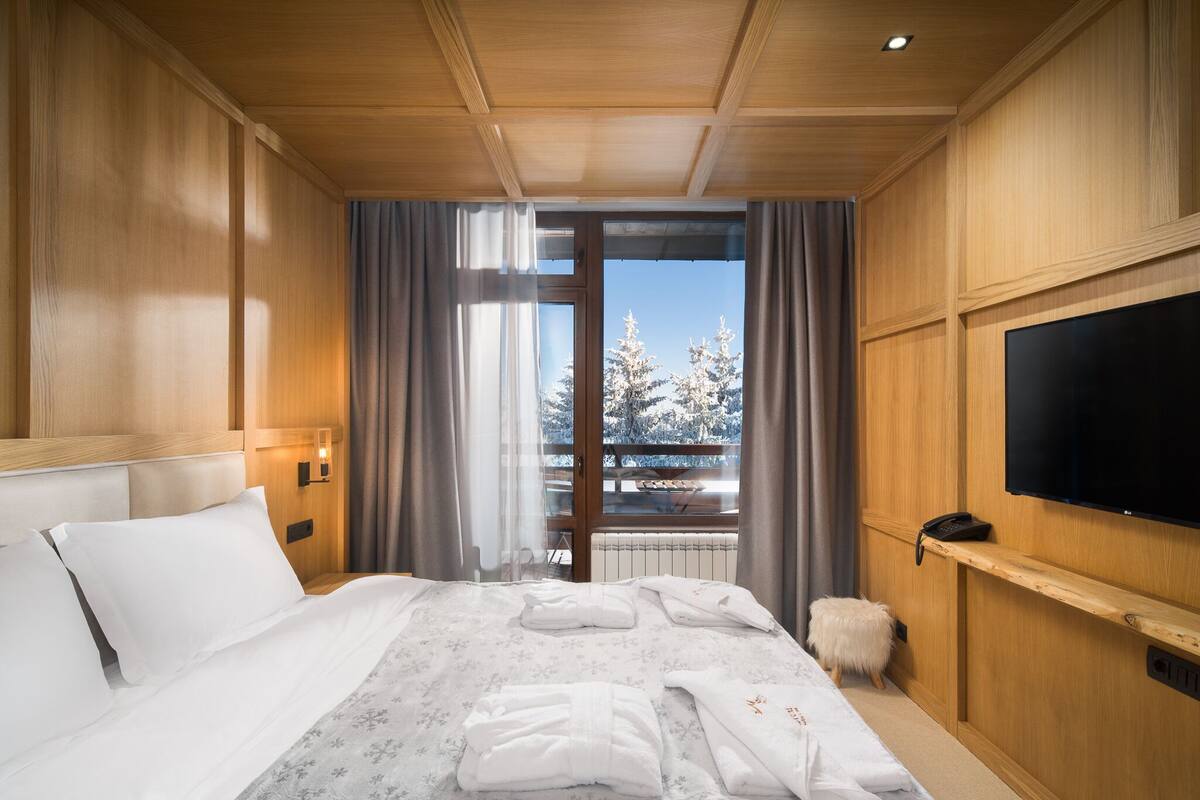 全景公寓, 露台, 山景 | 免費 Wi-Fi、床單