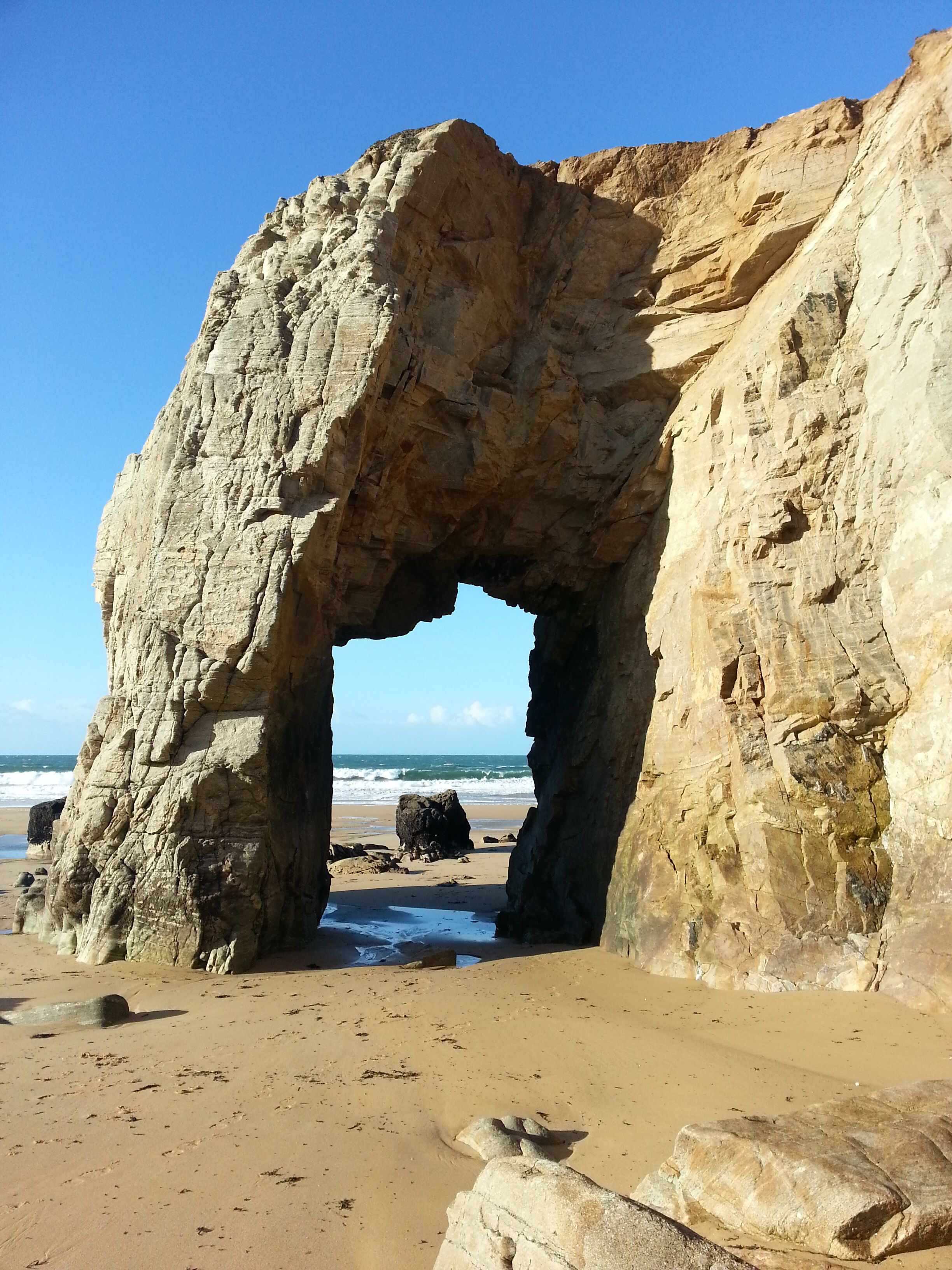 Plage, chaises longues