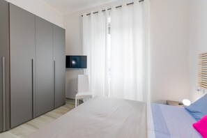 Apartment, 1 Schlafzimmer | 1 Schlafzimmer, laptopgeeigneter Arbeitsplatz, Verdunkelungsvorhänge