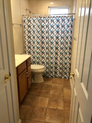 Bathroom - Surf City Apartment - One Block from the Beach! (Surf City)