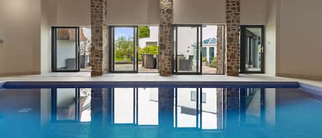 Indoor pool, a heated pool