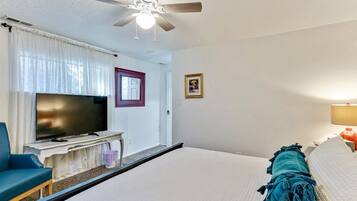 Bedroom with a TV