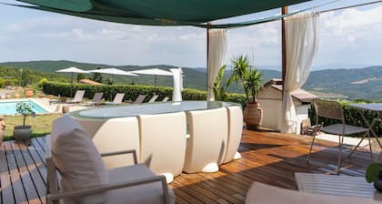 Villa with sauna pool, chrome therapy and fitness area