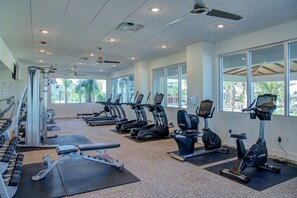 Fitness facility - Blu 107 ~ Oceanfront 4BR/3BA ~ Sleeps 10 ~ Ground Floor End Unit! (Fort Walton Beach)