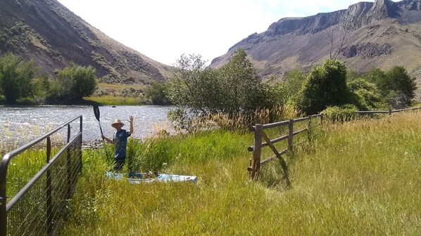 Property grounds -  On Salmon River, quiet, private, house, where you can still see the milky way, (Salmon)