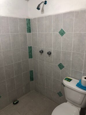 Towels, soap, shampoo, toilet paper