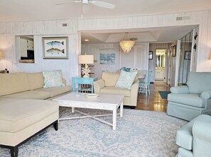 TV, DVD player - Second Row Condo, Covered Parking, Creek Dock, 2 Pools, Easy Access to Beach (Pawleys Island)