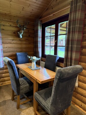 Dining - Bamburgh Log Cabin Felmoor Park (Morpeth)