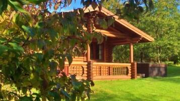 Situated in a serene park-like setting, this charming gazebo offers a peaceful retreat.