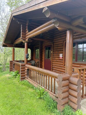 Terrace/patio - Bamburgh Log Cabin Felmoor Park (Morpeth)