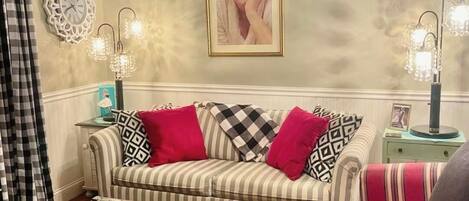 TV connectée, cheminée