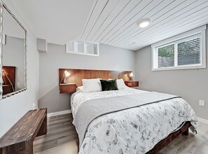 4 bedrooms, iron/ironing board, travel cot, WiFi